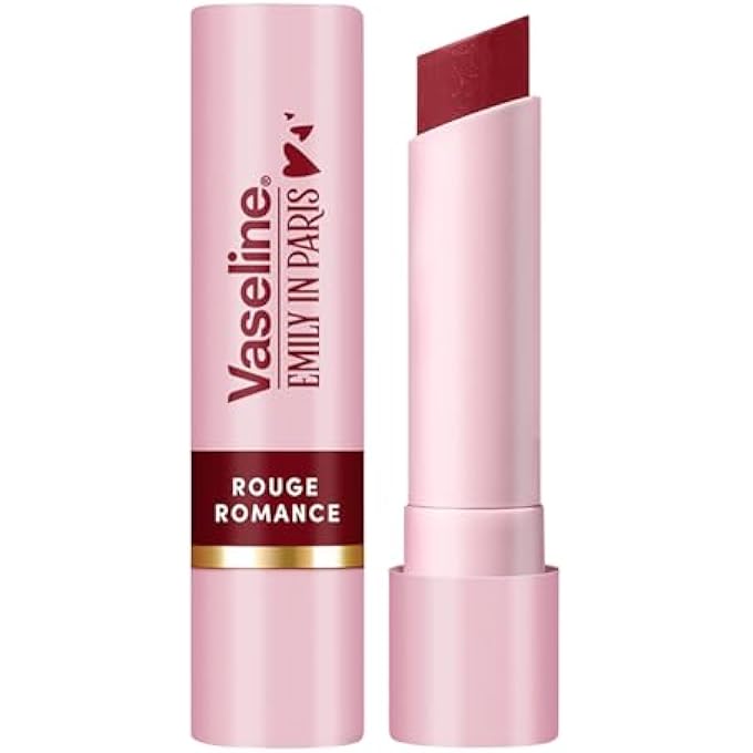 Vaseline X EMILY IN PARIS, LIMITED EDITION ROUGE ROMANCE, RED TINTED LIP BALM STICK, UP TO 24-HR MOISTURIZATION, 3G - Image 1